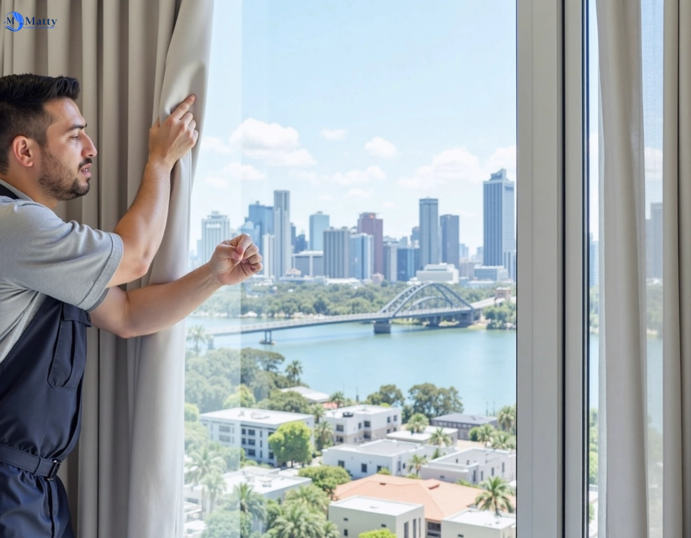 Professional curtain steam cleaning service bidwill-nsw QLD by Matty Curtain Cleaning